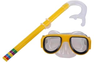 THETREASURESCARE Snorkel Set Anti-Fog Diving Mask Diving Goggle Easy Breathing and Professional Snorkelling Diving Mask Children Swimming Goggles, Snorkelling Gear with Breathing Tube trainingmask diving toys kids