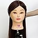 Neverland Beauty 30" Super Long Smooth 100% Synthetic Medium Brown Hair Hairdressing Equipment Styling Head Doll Mannequin Training Head Tools Braiding Cutting Student Practice Model with Clamp #33 UK Stock