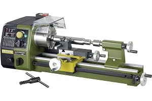 Proxxon precisionsvarvmaskin PD250/E, högklassig vridbank för stål-, mässings- och aluminiumbearbetning, max. 250 mm arbetslängd, artikelnr 24002