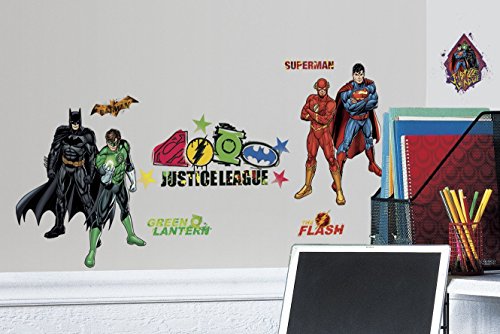 Preisvergleich Produktbild Mitbewohner RMK2138SCS Justice League Aufkleber Wandtattoo