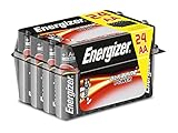 24 unidades Energizer E91 - Pack de 24 pilas alcalinas AA, color negro