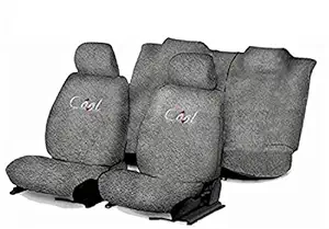 REXBURG Sweat Control (Grey) Towel Seat Cover for Maruti Zen (Old)