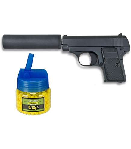 Pistola Airsoft Galaxy G9 In Metallo A Molla – Calibro 6mm, 0,43 Joule, Con Valigetta E Pallini - 2