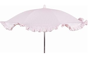 Sombrilla Universal para silla o cochecito de Paseo Rosy Fuentes - No incluye Flexo para su fijación - elegante y práctico artículo para la protección del sol de su bebé0-rosa