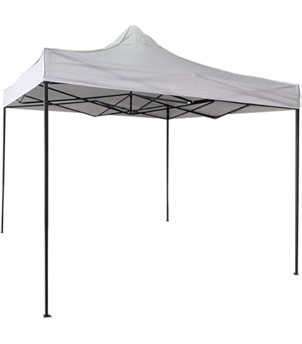Gazebo Da Giardino Bakaji 3x3m - Acciaio Inox, Tessuto Oxford Beige - Foto 13