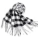 Produktbild MBW Winterschal für Herren Karomuster in schwarz/weiss Strickschal Herbstschal Männerschal