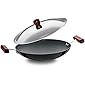 Hawkins Futura Non-Stick Appachatty Round Bottom Breakfast Pan with Steel Lid, 22cm