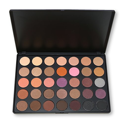 35 Farben der Smokey Lidschatten Palette, DISINO Schimmer Warm Farbe Augenschatten Palette für Catwalk Show Makeup