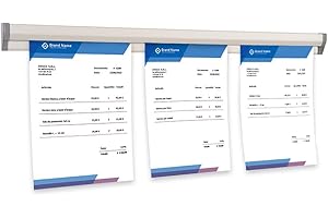 Danieli Store - Soporte para Pedidos para Restaurantes - Barra Porta Pedidos de Aluminio - Barra de Pared con Adhesivo (70 cm)