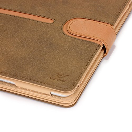 iPad Air 2 [2014 Version-6.Generation] Hülle Original Urcover® [DEUTSCHER FACHHANDEL] Smart Cover Schutzhülle Case Etui mit Sleep/Wake Funktion ?? Zubehör | Khaki Dunkel - 5