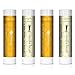 100% Natural Beeswax Lip Balm 4 Pack Vanilla Bean & Honey - For Chapped & Cracked Lips. Made in USA