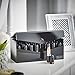 Beautify Acrylic 24 Lipstick Holder Cosmetic Organiser Storage Stand with Lid - Black