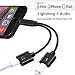 Produktbild Lightning Kopfhörer Adapter Anschluss für iPhone X /10/8/8 Plus/7/7 Plus, Dual Lightning Kopfhörer Audio Adaptor für iPhone 7/7 Plus Zubehör, Unterstützen gleichzeitige Audiowiedergabe + Anrufen,Kompatibel mit iOS 10.33/iOS 11.2 und neuer (schwarz)