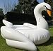 Produktbild Aufblasbare Schwan Schwimmreifen/Badeinsel - 190*190*130-2 bis 3 Personen - Farbe Weiß