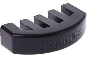 ENYOLIDIMK Black Violin Mute, Violin Mute Rubber, Violin Mute Violin Mute for Violin Violin, Rubber Mute Rubber 4/4 Practice Mute for Violin, String and Plucked Instruments, String Instruments