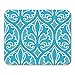 Produktbild HOTNING Gaming Mauspads, Gaming Mouse Pad Ogee 15Th Century Inspired Pattern Damask Fleur Lis Ages Diaper 11.8"x 9.8" Decor Office Nonslip Rubber Backing Mousepad Mouse Mat
