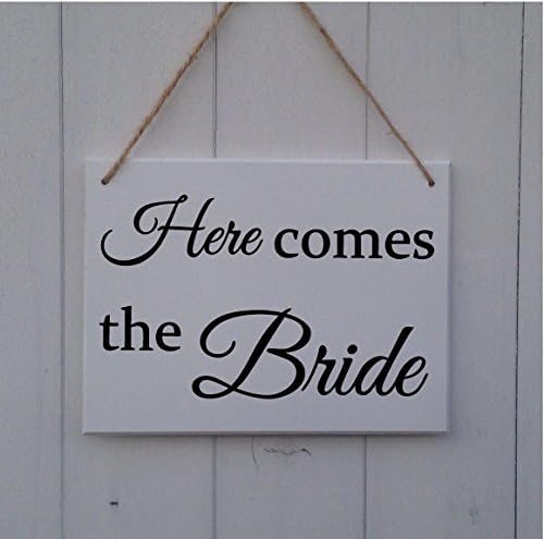 Here Comes The Bride Plaque Funny Sign for Wedding Page Boy
