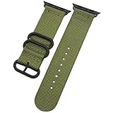 deluxe premium exotischen Nylon Sport Herren-Armbanduhr Band Armband für Apple Watch Serie 1,2,3 42mm grün