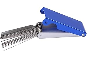 WYJUAN Blaue Nadelfeile Set Gitarrennuss Schlitzfeile Sägestangen Schlitz Feilen Set Nadelfeile Set Ersatzwerkzeuge Spitzenreiniger Feilen Gitarrenwerkzeuge Zubehör