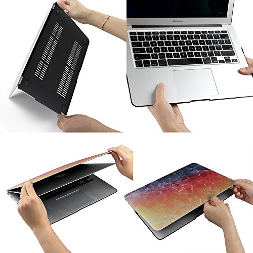 iDOO MacBook Schutzhülle / Hard Case Cover Laptop Hülle [Für MacBook Air 13 Zoll: A1369/A1466] – matt, Sonnenuntergang - 6
