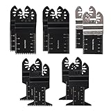 5. ampliamente opciones: se adapta a la mayoría sistema de cambio rápido, y la mayoría de herramientas Multi. como FEIN, Craftsman, DeWalt Porter cable, black & decker, Dremel, Bosch y mucho más.