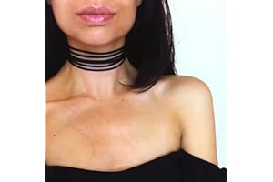 SINLOV Multi-Layer Velvet Choker Necklaces Black Retro Gothic Collar Necklaces Clavicle Chain Cute Adjustable Neck Jewelry for Women and Girls Gift,Free size