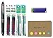 Produktbild Pilot Frixion Ball 4 Click Retractable 4 Color Gel Ink Erasable Murti Pen, 0.5mm, Black Body, 4 Color Refills 8 total, Frixion Eraser, Sticky Notes Value Set
