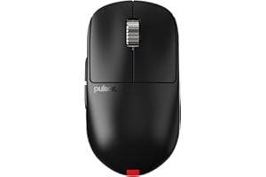 Pulsar Gaming Gears Mouse da gioco wireless X2H v3 ES, ultra leggero, 53 g, simmetrico, interruttore ottico, 32000 DPI, 750 IPS, sensore XS-1, compatibile 8k (medio, nero)