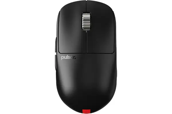 Pulsar Gaming Gears X2H v3 ES - Ratón inalámbrico para Juegos, Ultraligero, 53 g, simétrico, Interruptor óptico, 32000 dpi, 750 IPS, Sensor XS-1, Compatible con 8K (Mediano, Negro)