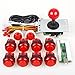 Produktbild EG STARTS Nullverzögerungs USB LED Encoder um PC Spiele Red Aufkleber Controller + 10x LED Leuchttaster für Arcade Joystick DIY Kits Teile Mame Raspberry Pi