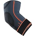 VITTO Elbow Support for Men & Women - Compression Sleeve for Tendonitis, Arthritis, Injury - Tennis Elbow Support Strap, Golfers Elbow Support, Elbow Sleeves for Weightlifting (M, Grey, Strap)