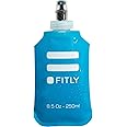 FITLY Soft Flask 250ml - Shrinks As You Drink Soft Water Bottle for Hydration On The Move - Collapsible Running Water Bottle, Hiking, Cycling - Soft Flask Running (F5LB)