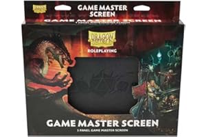 Dragon Shield RPG: Game Master Screen - Iron Grey - Trwały i wytrzymały ekran główny gry - kompatybilny z grami planszowymi, D&D DND Dungeons and Dragons i Tabletop