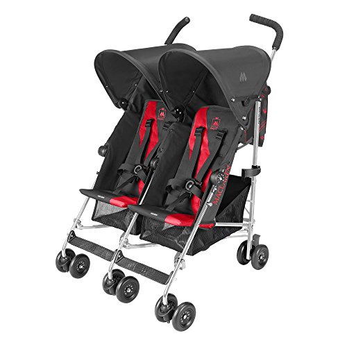 Maclaren Twin Triumph Buggy (Charcoal/Cardinal)