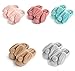 Cute Cartoon Rabbit Plush Slippers Winter Warm Indoor Slippers for Women,GREEN