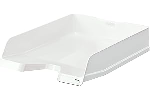 ‎HANLESI HAN Briefablage VIVA, 5 STÜCK, stilvolle elegante Design-Briefablage in Premium-Qualität. DINA4/C4, mit Beschriftungsclips, 10275-12, weiß,