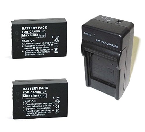 Maxsimafoto - 2X Batterie and Chargeur pour Canon LP-E17 EOS 750D  760D   M3  1040mAh - 12 month warranty 
