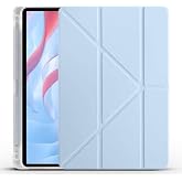 Kilifplus Huawei Honor Pad X9 Compatible Case Tri Folding Silicone Pen Compartment Foldable Stand PU Leather Soft Cover,