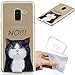 Produktbild Everainy Samsung Galaxy A8 2018 Hülle Silikon Transparent Gummi Neu Cover Hüllen Kompatibel für Galaxy A8 2018 Handyhülle Stoßfest Durchsichtig TPU Stoßstange Schutzhülle (Katze)