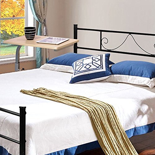 Aingoo Laptoptisch auf rollen Computertisch PC Tisch Notebooktisch Schreibtich bett Fr  hst  ckstisch Bestelltisch Laptop Betttisch Bett Table Desk 48