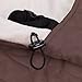Comfortable Wind Cloak Warm Cover Hood Blanket Cover with Pockets to Keep Hands Warm for Baby Sling Carrier Hipseat (Coffee)