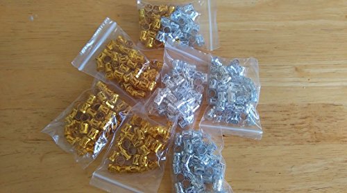 From UK: Tube rings cuffs metal clips rasta wraps beads Faux Locks, Dreadlocks.Dread Locs