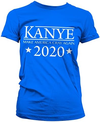 Make America Cray Again Official Women T-Shirt (Blue), Large