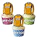 Produktbild AK Giftshop vorgeschnittenen Happy Birthday Fußball Shirts - Essbare Cupcake Topper/Kuchen Dekorationen Livingston Farben (12 Stück)