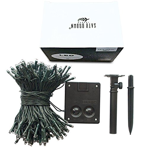 Satu Brown 100er LED Solar Lichterkette Garten Außen Licht Bunt 12M, 8 Modi Dekorative Beleuchtung für Terrasse, Party, Hochzeit, Camping, Weihnachten, Hof, Outdoor, Fest Deko usw. - 7