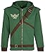 Produktbild Bioworld The Legend of Zelda Cosplay Zip-Hoodie Kapuzenjacke grün/braun XL
