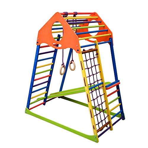 Preisvergleich Produktbild Kinder Klettergerüst Kindwood Set mit Rutsche