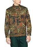 Outdoor Mil-Tec German Flecktarn Camouflage Pattern Fatigue Field Shirt (40 inch - Short (GR3))