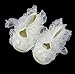 niceEshop(TM) Baby Girl Lace Trim Lace-up Prewalker Non-slip Shoes