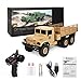 Produktbild HKFV WPL B-16 1:16 4WD RC Militär Truck Wireless Fernbedienung Auto Spielzeug Frecher Drache Sechsrad-LKW Cartoon Car (Khaki)